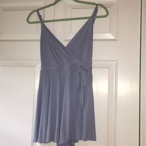 Light Blue Mini Skort Dress